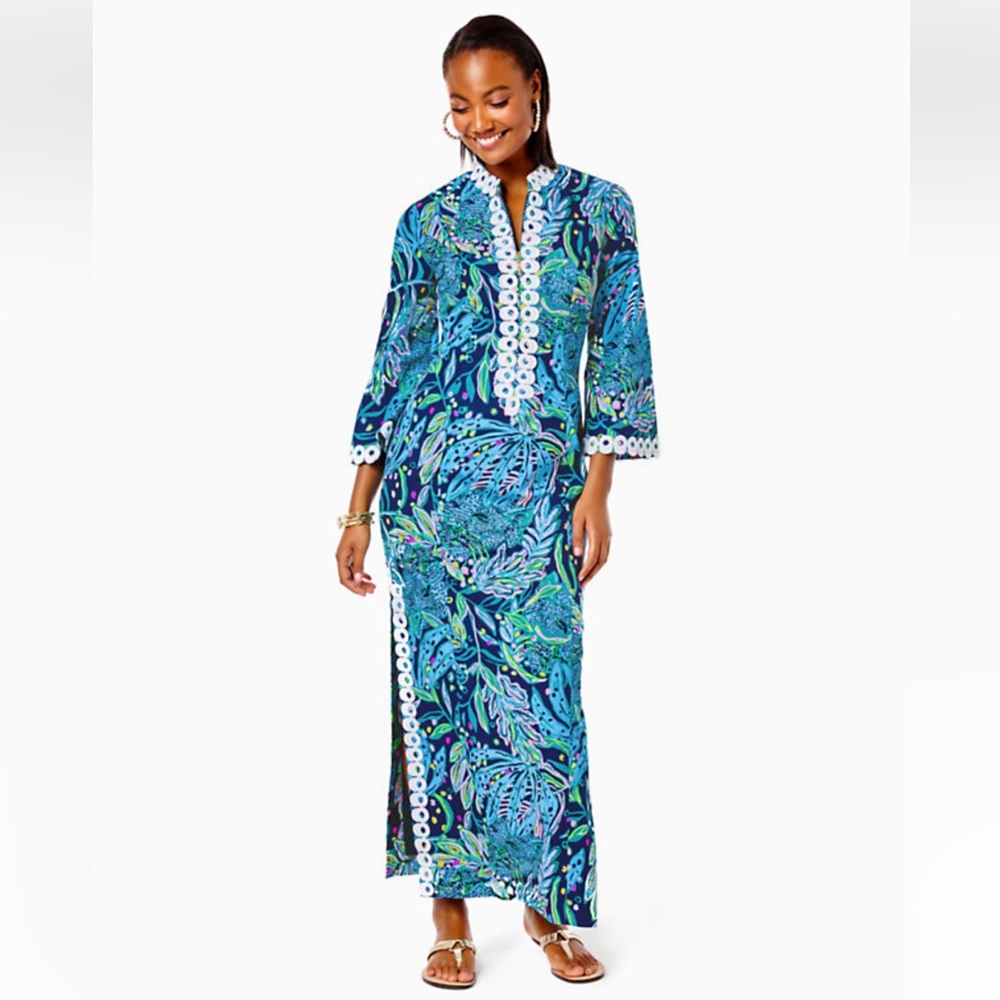 Lilly Pulitzer Shealyn Maxi Caftan Size 10